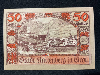 Stadt Rattenberg in Tirol 31.Dez.1920