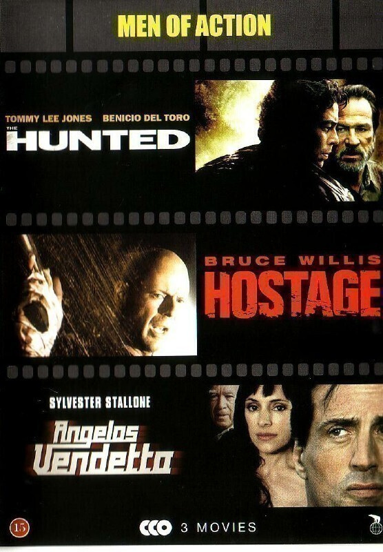 dvd, Saalistaja / Panttivanki / Angelon kosto, 3 dvd [jännit