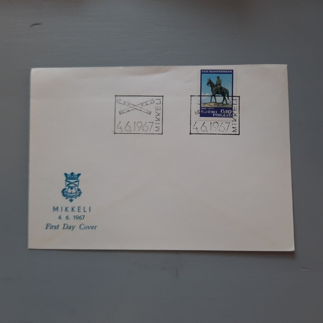 FDC Suomi 1967 Mannerheim teemakuori, EL Mikkeli