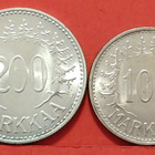 200 mk 1959 (hyvä likaa) + 100 mk 1960 (hyvä, likaa). (KD8) - pikkukuva 1