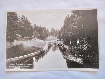 VANHA Postikortti Saimaan Kanava 1934