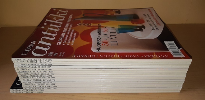 Glorian antiikki lehti 1996-2000 (valikoima)