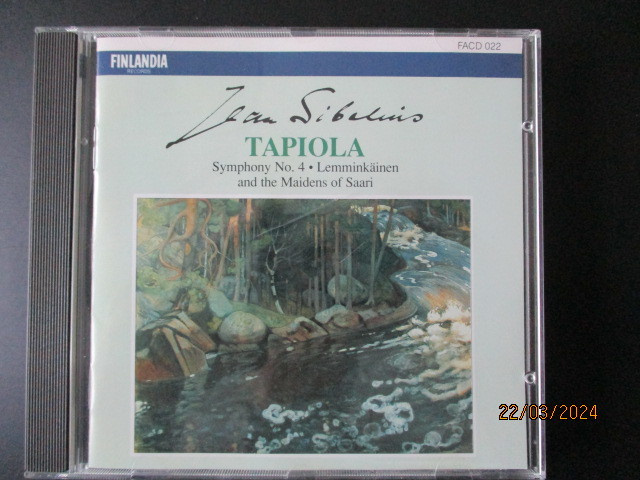 Jean Sibelius TAPIOLA - SYMPHONY NO. 4 - LEMMINKÄINEN (CD)