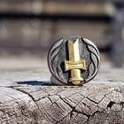 Hopeinen 813H Veteraanimerkki. Halkaisija -  11 mm. Valmista - pikkukuva 5