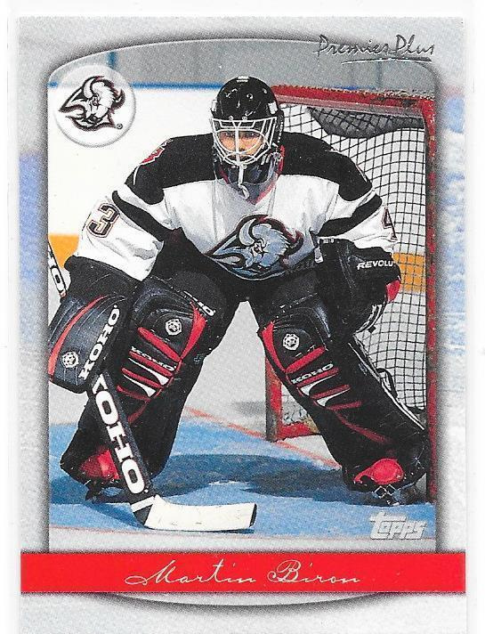 1999-00 Topps Premier Plus #128 Martin Biron Buffalo MV