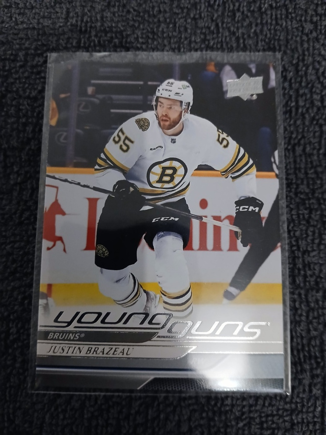Justin Brazeau - Upper Deck, Young Guns / Boston Bruins