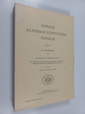 Paavo Suomalainen : Annales academiae scientiarum fennica...