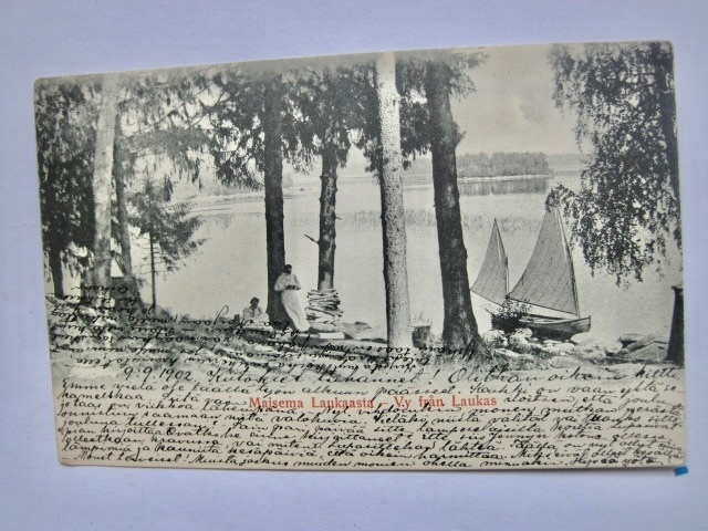 VANHA Postikortti Laukaa 1902