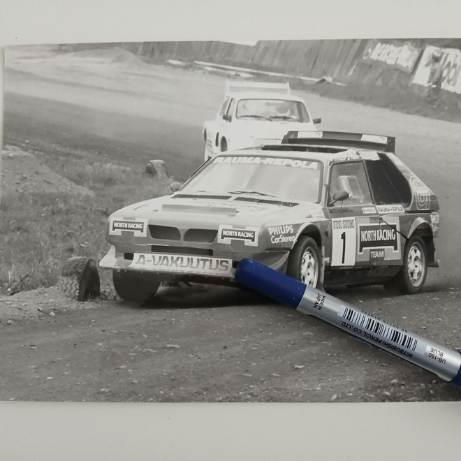 Valokuva Matti Alamäki Lancia Delta S4