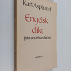 Karl Asplund : Engelsk dikt från sex århundraden - pikkukuva 1
