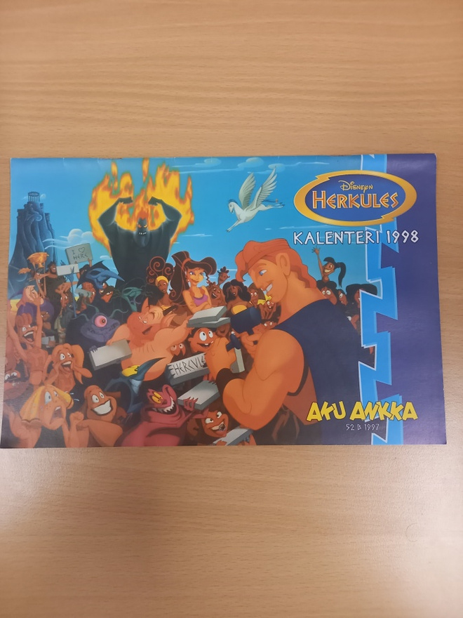 Aku Ankka 52B/1997: Hercules kalenteri 1998