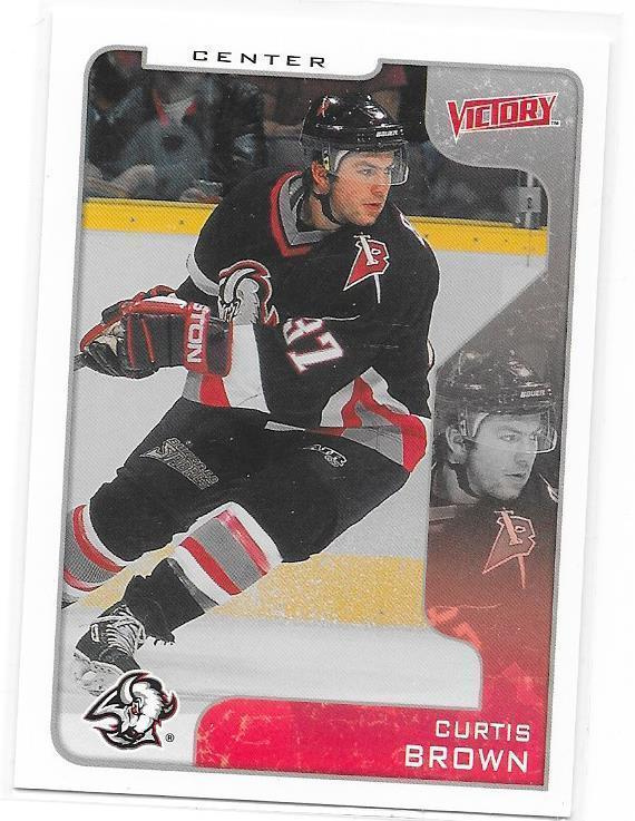 2001-02 Upper Deck Victory #37 Curtis Brown Buffalo Sabres