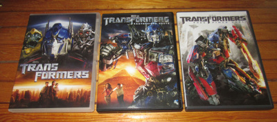Transformers, Kaatuneiden kosto ja kuun pimeä puoli dvd:t