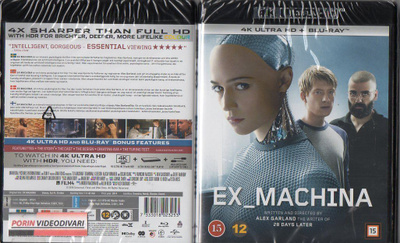 Ex Machina (13 378) UUSI -FI- 4K HD+BLUR nordic, (2) domhall