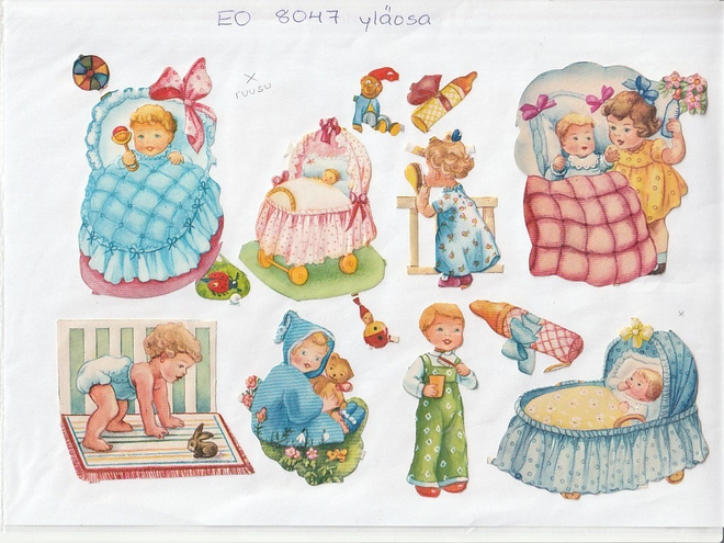 ~ EO 8047, pikku lapsia-arkki IRTO-kuvina, yläosa ~