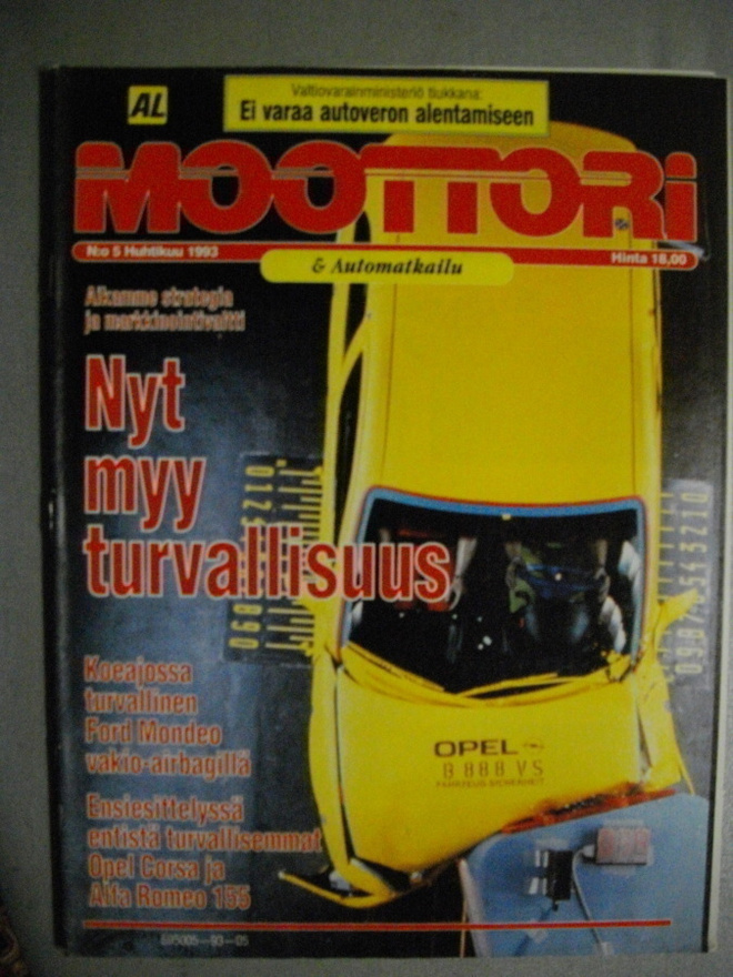 Moottori lehti Nro 5/1993 (16.3)