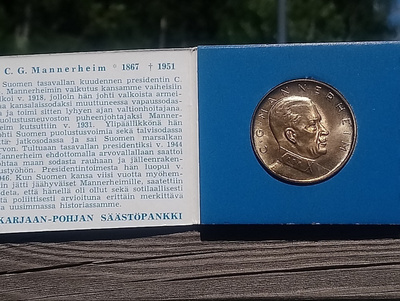 C.G.Mannerheim. Karjaan - Pohjan Säästöpankki. Siisti vihko