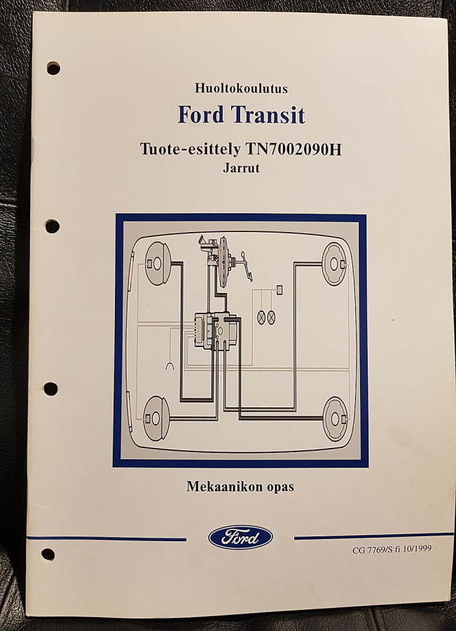 FORD TRANSIT (2000-2006) : Jarrut - Mekaanikon opas