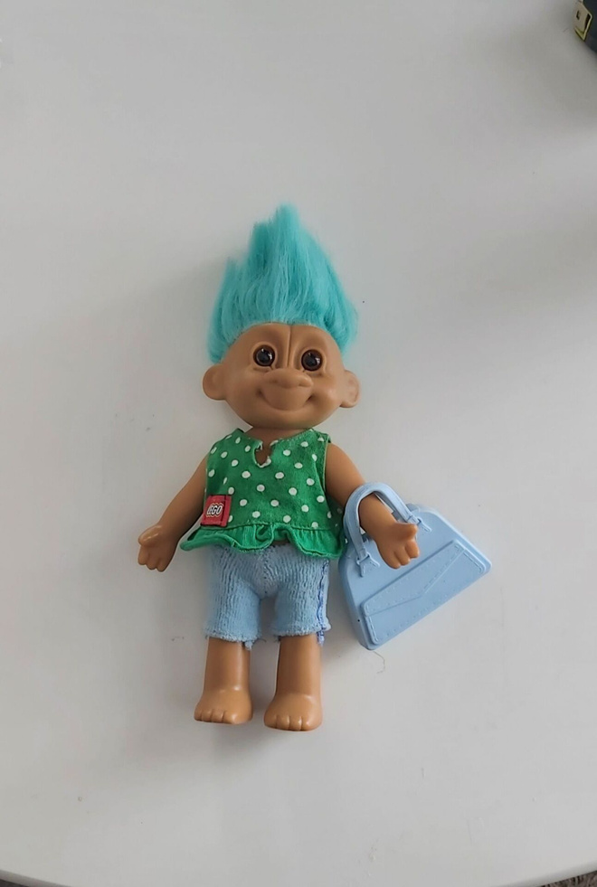 RUSS  TROLLI-PEIKKO PUETTUNA,  17 cm + tukka