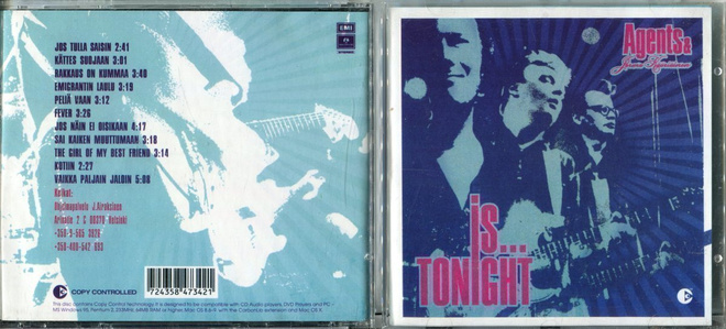 AGENTS & JORMA KÄÄRIÄINEN . CD-LEVY . IS TONIGHT