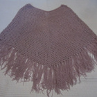 Poncho / Hartiahuivi vaaleanlila, chenilleä - pikkukuva 2