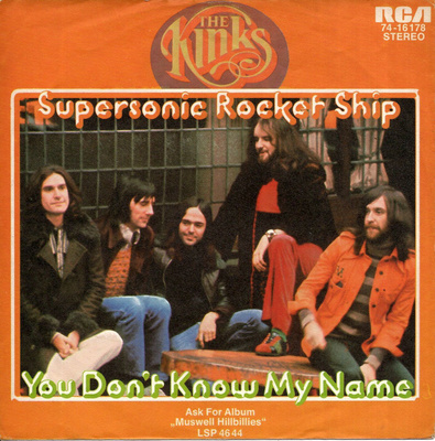 KINKS: Supersonic Rocket Ship / You Don't Know My 7" kannet