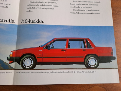 Volvo 740 -esite, 1989