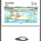 Ål 1991 Pohjola 2,10 mk välilöpari logo ** LaPe 051 - pikkukuva 1