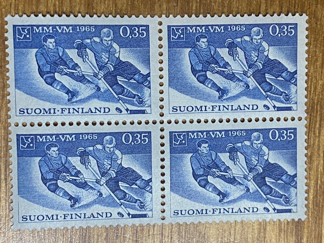 JÄÄKIEKON MM-KISAT 1965 NELIÖ**