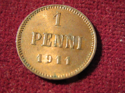 1 penni 1911