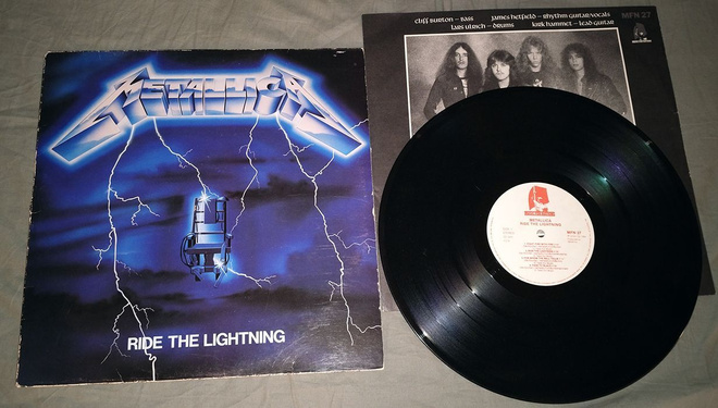 Metallica - Ride The Lightning LP FIN-pressing 1984