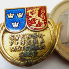 VANHA Osanottaja Merkki Ruotsi - Suomi Maaottelu 1927 - pikkukuva 1