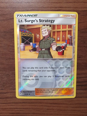 Pokemon Lt. Surge's Strategy 60/68 Reverse holo