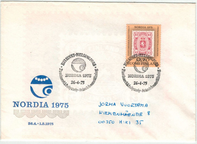 1975 näyttely FDC