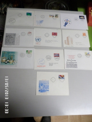 10  kpl  FDC  ensipäiväkkuoria   kaikki erilaisia  puhtaat..