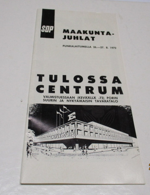 SDP maakuntajuhlat 1972