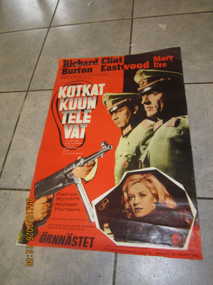 Alkuperäinen elokuvajuliste: Kotkat kuuntelevat (1969)