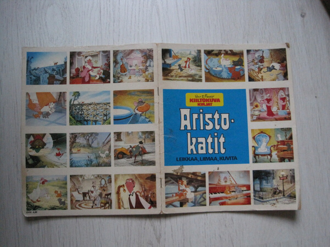 WALT DISNEY ARISTOKATIT, KERÄILYKUVAKIRJA, 1970