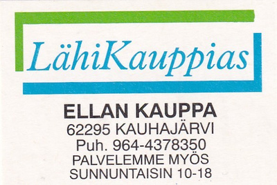 Kauhajärvi, Ellan Kauppa      b590