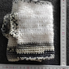 Alina´s Handmade käsityö RANTEENLÄMMITTIMET valkoinen harmaa - pikkukuva 4