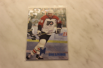 1995-96 Fleer Metal Iron Warriors Eric Lindros #7of15