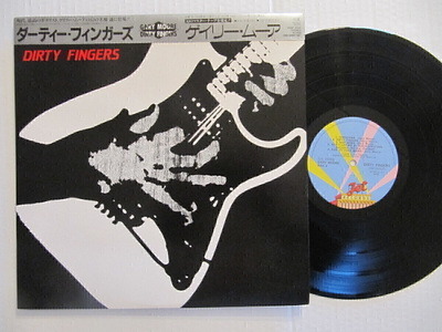 Gary Moore Dirty Fingers Japanilainen LP OBI