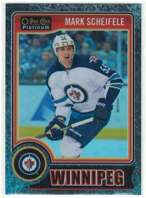 14-15 O-Pee-Chee Platinum Black Ice #108 Mark Scheifele x/25