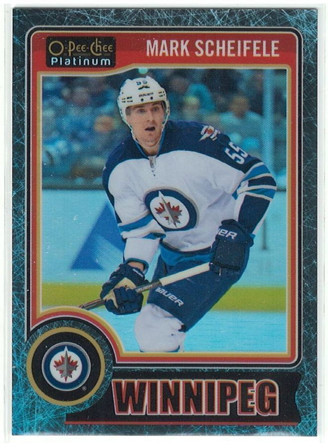 14-15 O-Pee-Chee Platinum Black Ice #108 Mark Scheifele x/25