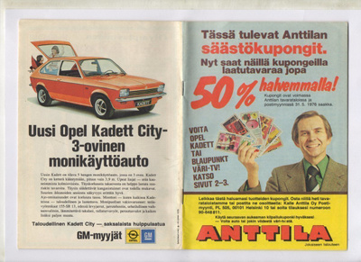 ANTTILA 1976 Säästökupongit