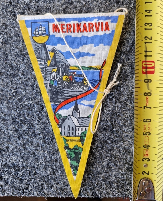 Merikarvia vintage pieni matkailuviiri