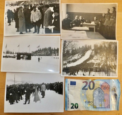 5 VANHAA Valokuvaa Suojeluskunta Hiihtokilpailut Tyrvää 1936