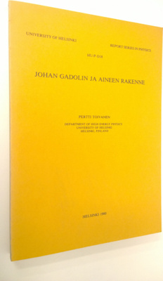 Pertti Toivanen : Johan Gadolin ja aineen rakenne (signee...