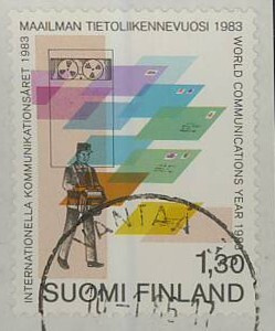 1983 postiliikenne 1,30mk er.kaunis VANTAA -86