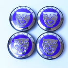 Jaguar vannekeskiöt – Kromi-sininen – 59mm (4kpl sarja) - pikkukuva 2